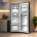 Whirlpool 257L fridge interior shelves and door pockets