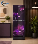 Whirlpool Fresh Magic Pro 236L Inverter Refrigerator Floret Purple front view
