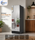 Whirlpool Fresh Magic Pro refrigerator side handle and mirror finish