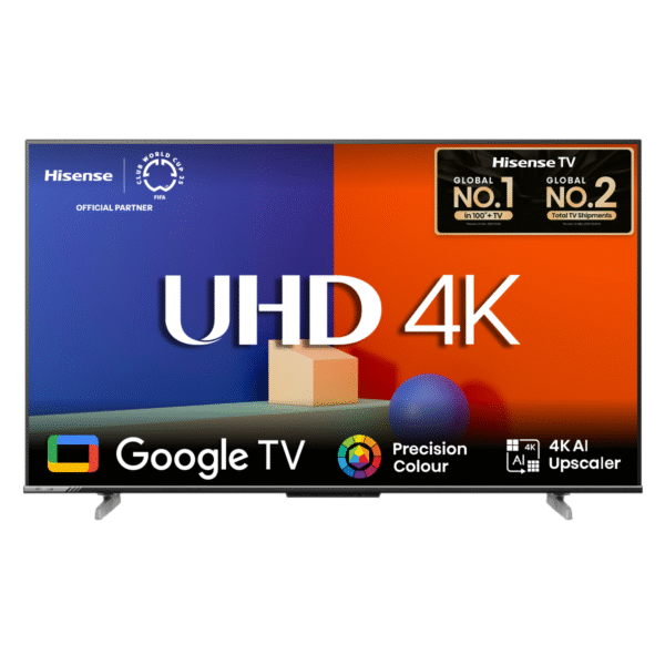Hisense 50 Inch Bezelless Dolby Vision 4K UHD Smart LED Voice Control Google DTS TV 50A6F3