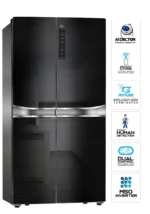 Walton 619L refrigerator interior storage compartments.
