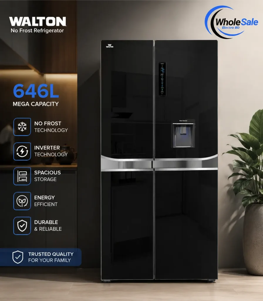 Walton No-Frost Refrigerator 646L WNR-6D6-GDFS-DI Front view