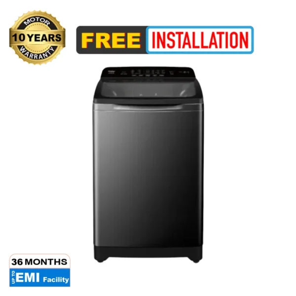 Haier HWM130-B1678ES8 13 kg top load automatic washing machine front view